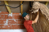 Heaning tapered roof insulation